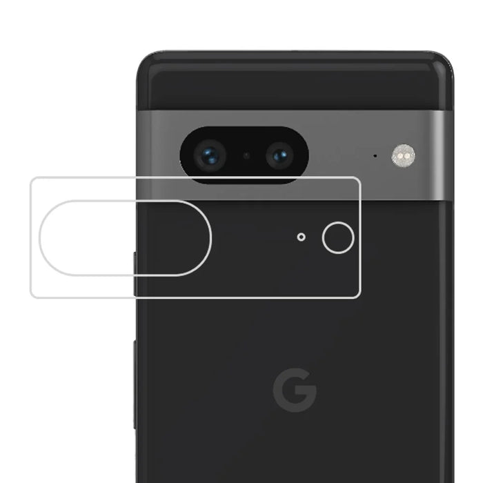 For Google Pixel 8 Tempered Glass Camera Lens Protector 2.5D Arc Edge Silk Printing HD Clear Lens Film - 1