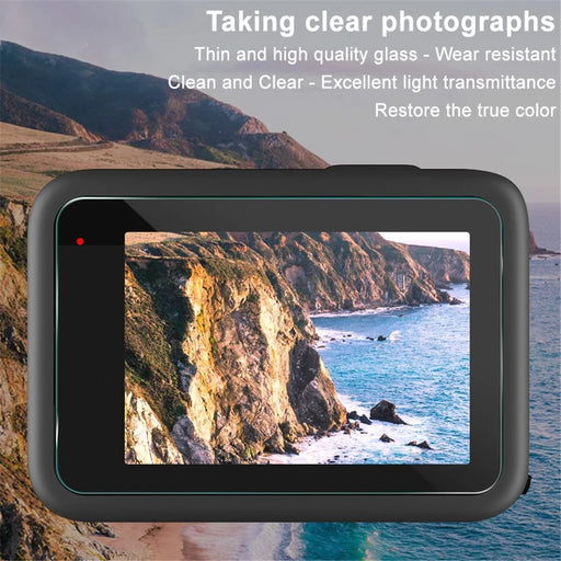 IMAK 1 Set Camera Screen Protector for GoPro Hero 11 Black , Tempered Glass Film (Front Screen+Rear Screen+Lens) - 2