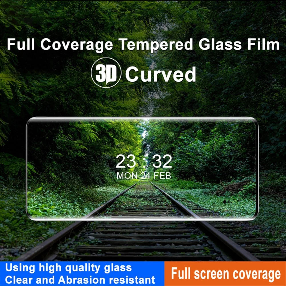 IMAK Full Screen Protector for Honor 90 , 3D Curved Tempered Glass Anti-explosion Phone Screen Film - 3