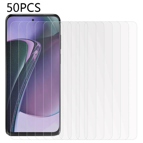 50Pcs For Motorola Moto G Stylus 4G / 5G (2023) Tempered Glass Film HD Clear Scratch-Resistant Screen Protector (No Package, with Wipes Set, Dust-absorber, Guide Sticker) - 1
