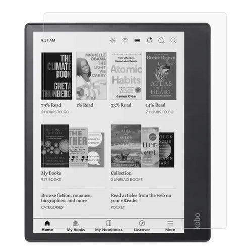 For Kobo Elipsa 2E Screen Protector Full Coverage E-reader Clear HD Shield PET Film - 1