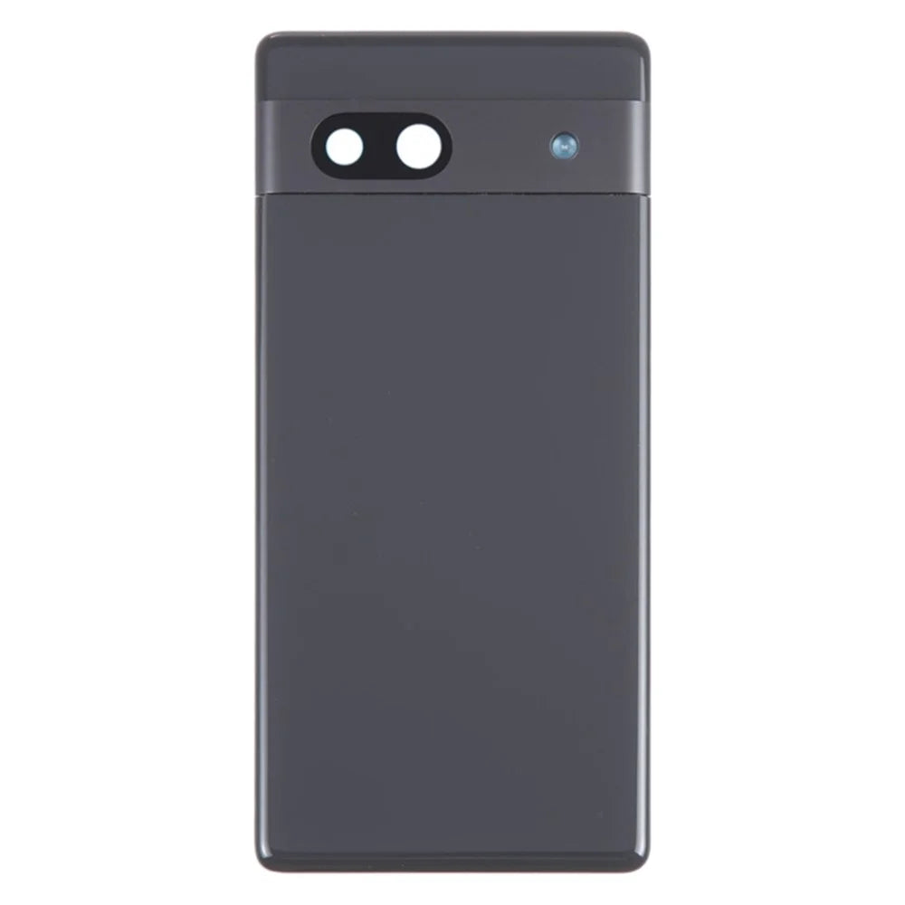 For Google Pixel 7a GWKK3 / GHL1X / G0DZQ / G82U8 OEM Battery Housing Cover Repair Part + Camera Lens Ring Cover - Black - 2
