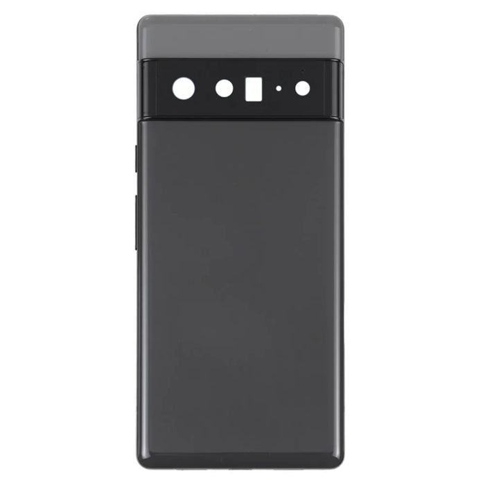 For Google Pixel 6 Pro 5G OEM Back Battery Housing Cover + Middle Plate Frame Replacement - Black - 2