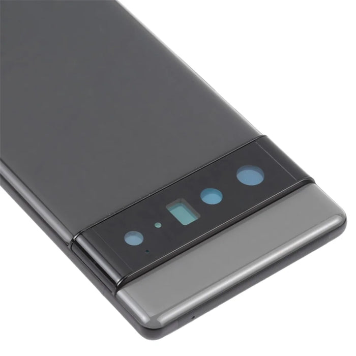 For Google Pixel 6 Pro 5G OEM Back Battery Housing Cover + Middle Plate Frame Replacement - Black - 4