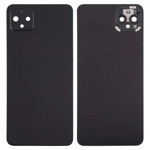 For Google Pixel 4 OEM Battery Back Cover Rear Door Housing Replacement with Camera Lens Ring Cover - Black - 1
