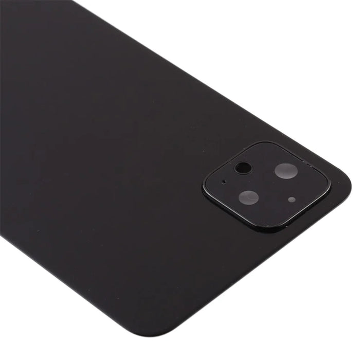 For Google Pixel 4 OEM Battery Back Cover Rear Door Housing Replacement with Camera Lens Ring Cover - Black - 4