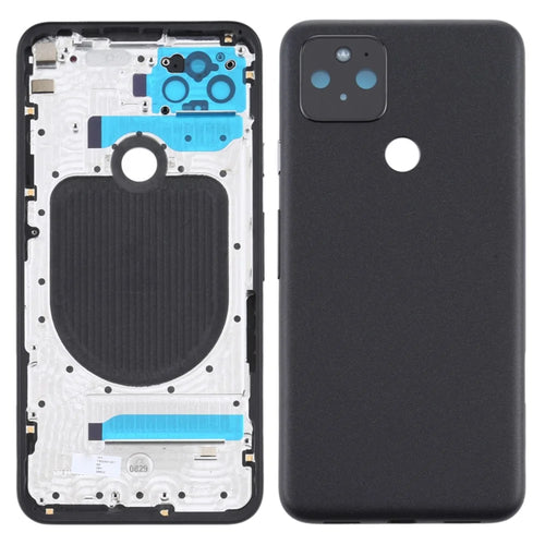 For Google Pixel 5 OEM Battery Door Cover Phone Repair Part - Black - 1