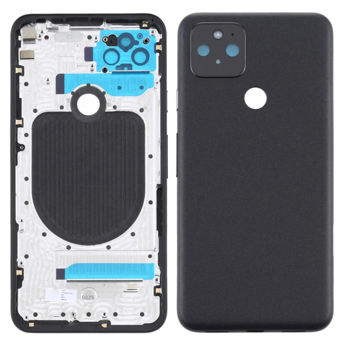 For Google Pixel 5 OEM Battery Door Cover Phone Repair Part - Black - 1