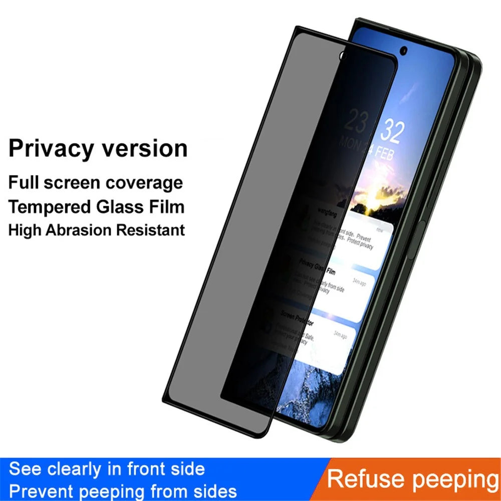 IMAK For Samsung Galaxy Z Fold5 5G Anti-spy Tempered Glass Film Full Coverage Phone Screen Protector - 3