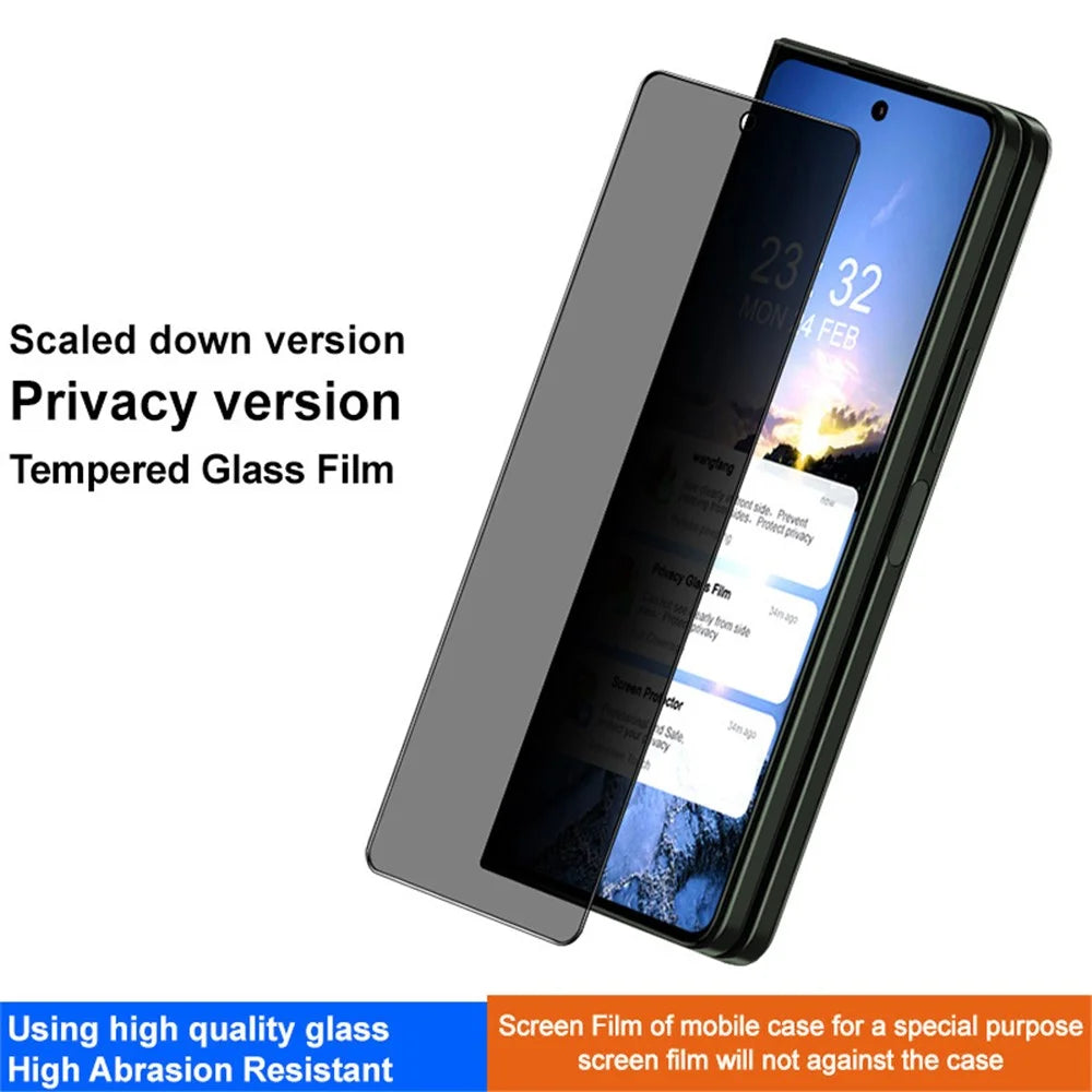 IMAK For Samsung Galaxy Z Fold5 5G Tempered Glass Screen Protector Full Glue Anti-Spy Phone Screen Film (Scaled Down Version) - 3