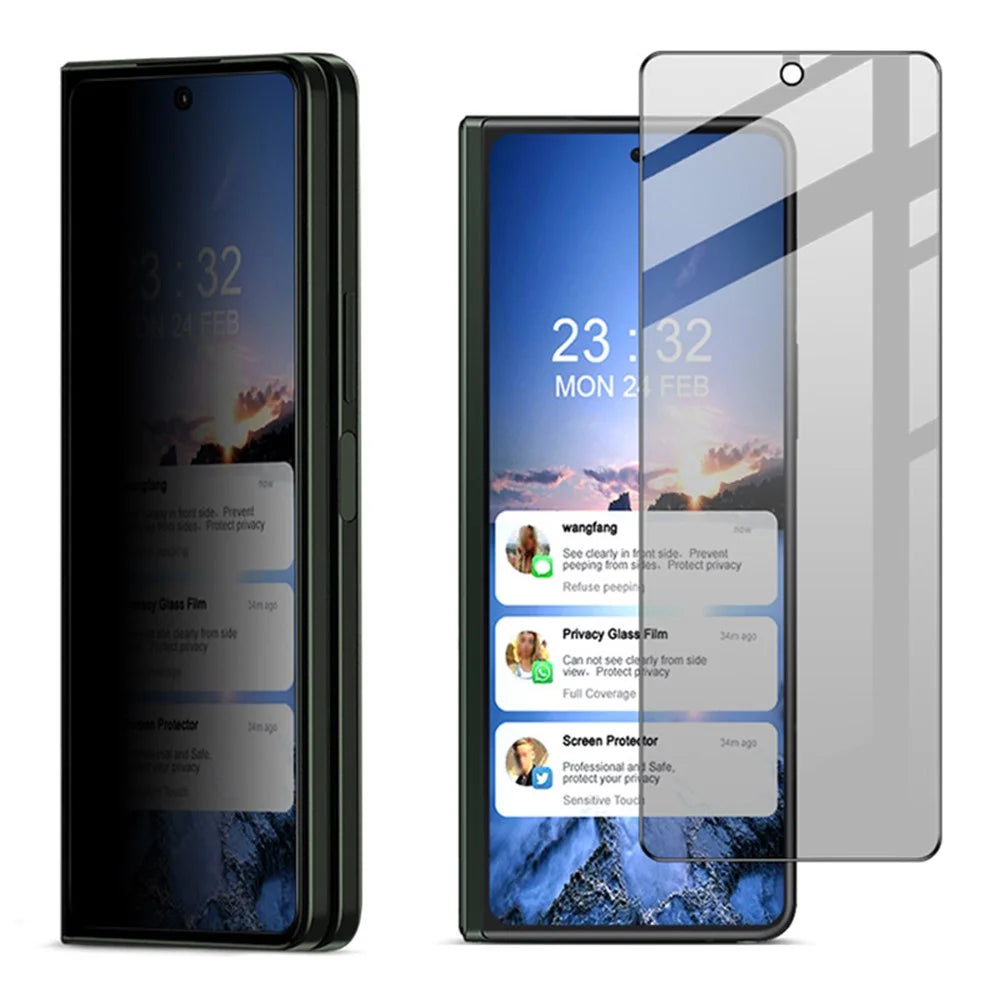 IMAK For Samsung Galaxy Z Fold5 5G Tempered Glass Screen Protector Full Glue Anti-Spy Phone Screen Film (Scaled Down Version) - 4