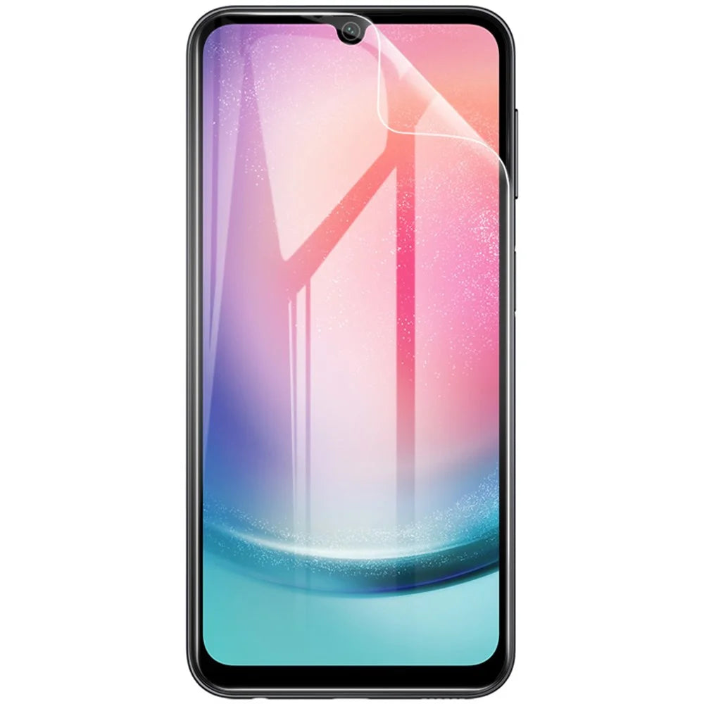 IMAK 2Pcs / Set Hydrogel Film III for Samsung Galaxy A24 4G (162.1 x 77.6 x 8.3mm) HD Transparent Phone Screen Protector Soft TPU Screen Covering Film - 4