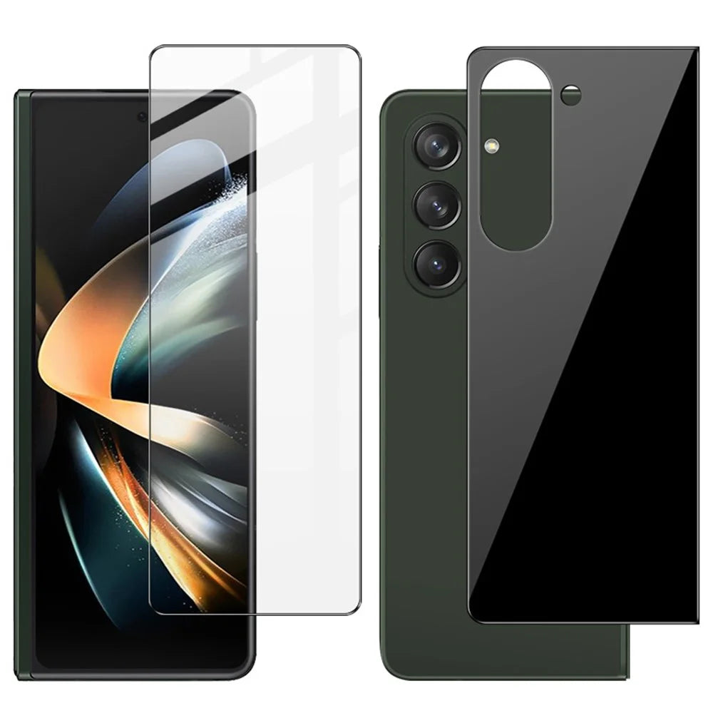 IMAK For Samsung Galaxy Z Fold5 5G Front and Back Tempered Glass Screen Protector Set HD Clear Full Glue Film (Scaled Down Version) - 1