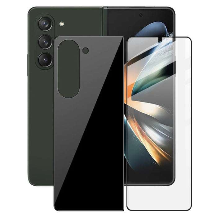 IMAK For Samsung Galaxy Z Fold5 5G Front and Back Tempered Glass Screen Protector Set HD Clear Full Glue Film (Scaled Down Version) - 3