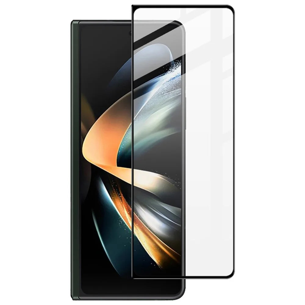 For Samsung Galaxy Z Fold5 5G Silk Printing Full Glue Complete Cover Tempered Glass Front Screen Protector + Back Film - 2
