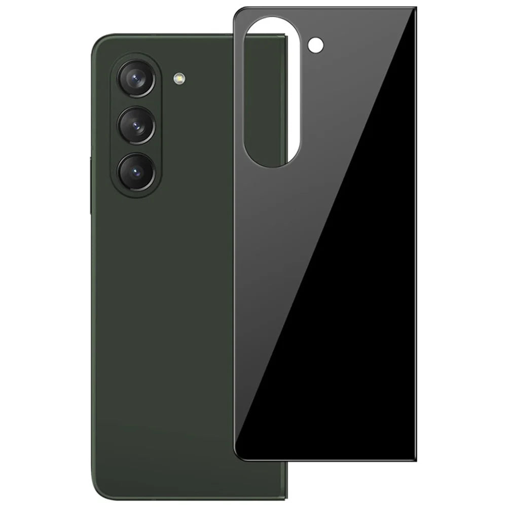 For Samsung Galaxy Z Fold5 5G Silk Printing Full Glue Complete Cover Tempered Glass Front Screen Protector + Back Film - 3