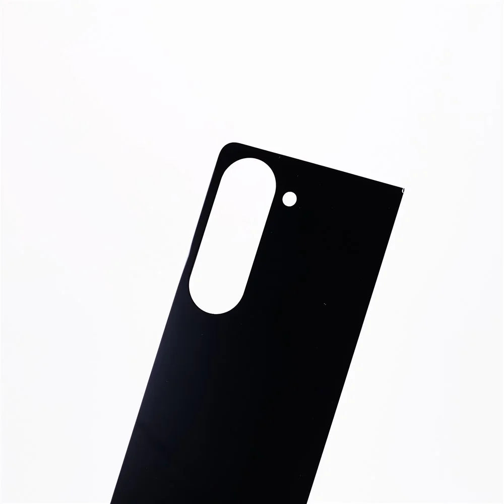 For Samsung Galaxy Z Fold5 5G Back Protector Silk Printing Full Glue Complete Cover Tempered Glass Film - Black - 4
