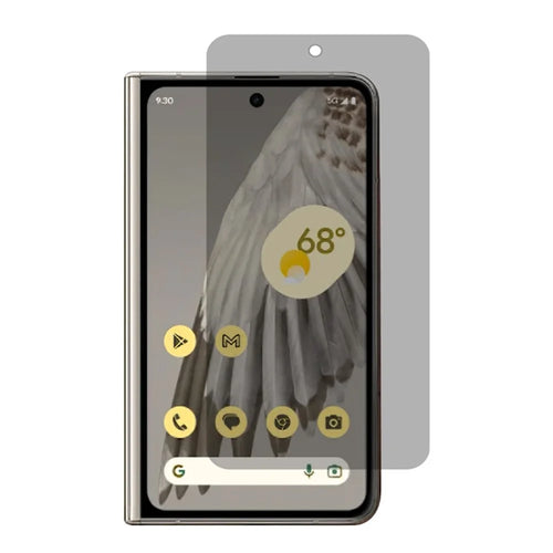 Anti-spy Full Screen Protector for Google Pixel Fold , 0.3mm Arc Edges Tempered Glass Outer Front Screen Film - 1
