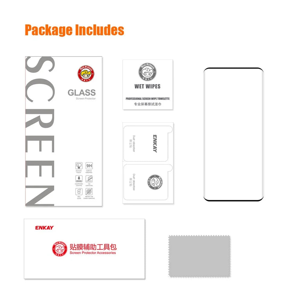 ENKAY HAT PRINCE Screen Protector for Honor 90 Side Glue 3D Curved Tempered Glass Full Cover Support Fingerprint Unlock - 7