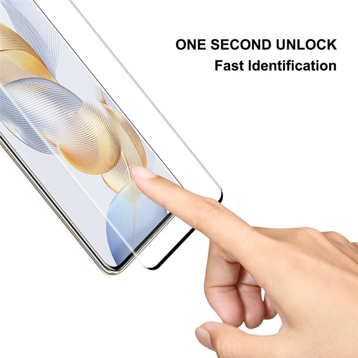 ENKAY HAT PRINCE For Honor 90 Pro 3D Curved Tempered Glass Side Glue HD Clear Full Screen Protector Support Fingerprint Unlock - 3