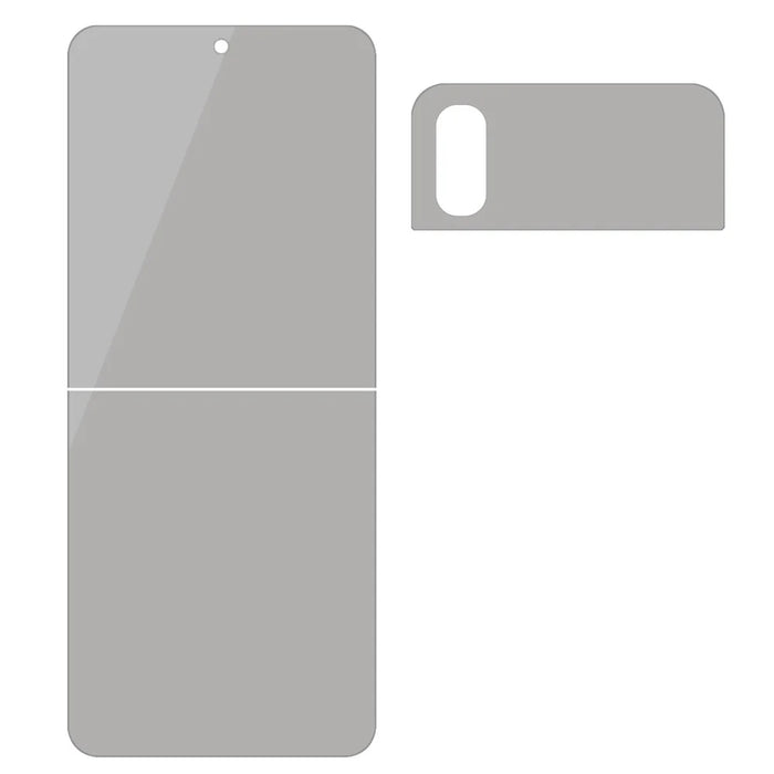 For Samsung Galaxy Z Flip4 5G Front Screen and Back Screen Protector Full Coverage Anti-spy Matte PET Film - 2