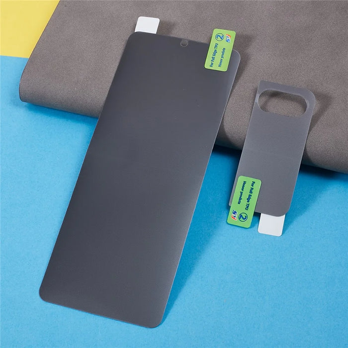 For Samsung Galaxy Z Flip4 5G Front Screen and Back Screen Protector Full Coverage Anti-spy Matte PET Film - 5