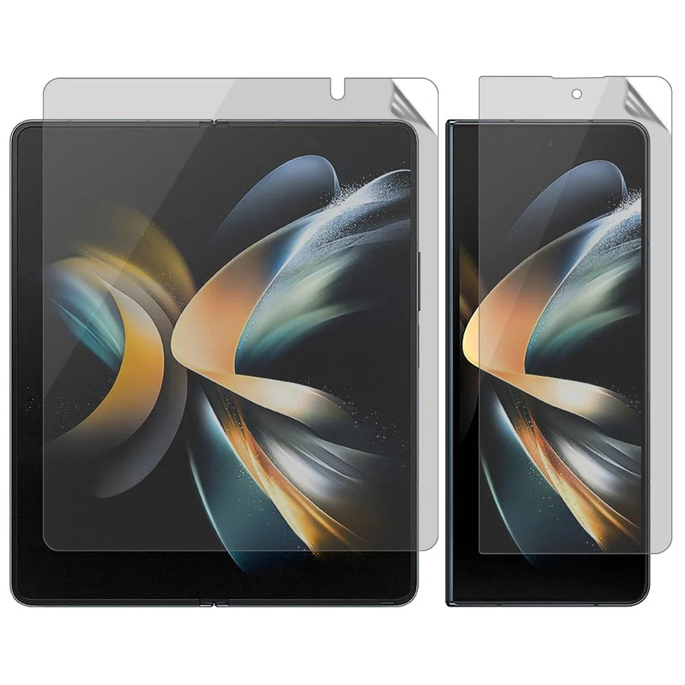 For Samsung Galaxy Z Fold4 5G Matte Privacy Film Shatterproof Front and Back Screen PET Protector - 1