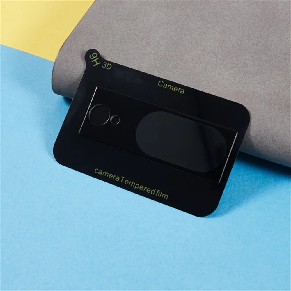 For Google Pixel 8 Anti-scratch Camera Lens Protector Silk Printing Tempered Glass Lens Film - Black - 5