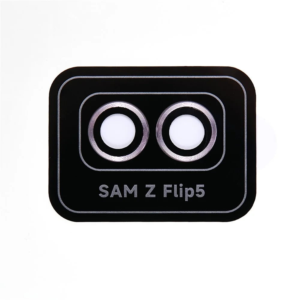 For Samsung Galaxy Z Flip5 5G Camera Lens Protector Positioning Installation Metal + Tempered Glass Lens Cover Film - Purple - 2
