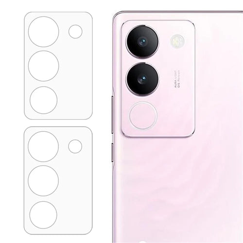 2Pcs For vivo S17 5G HD Clear 3D Arc Edge Tempered Glass Camera Lens Protector Phone Rear Lens Film - 1