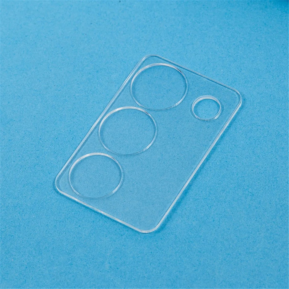 2Pcs For vivo S17 5G HD Clear 3D Arc Edge Tempered Glass Camera Lens Protector Phone Rear Lens Film - 5