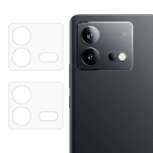 2Pcs For vivo iQOO Neo8 5G / Neo8 Pro 5G 3D Arc Edge HD Clear Tempered Glass Camera Lens Protector Rear Lens Film - 1