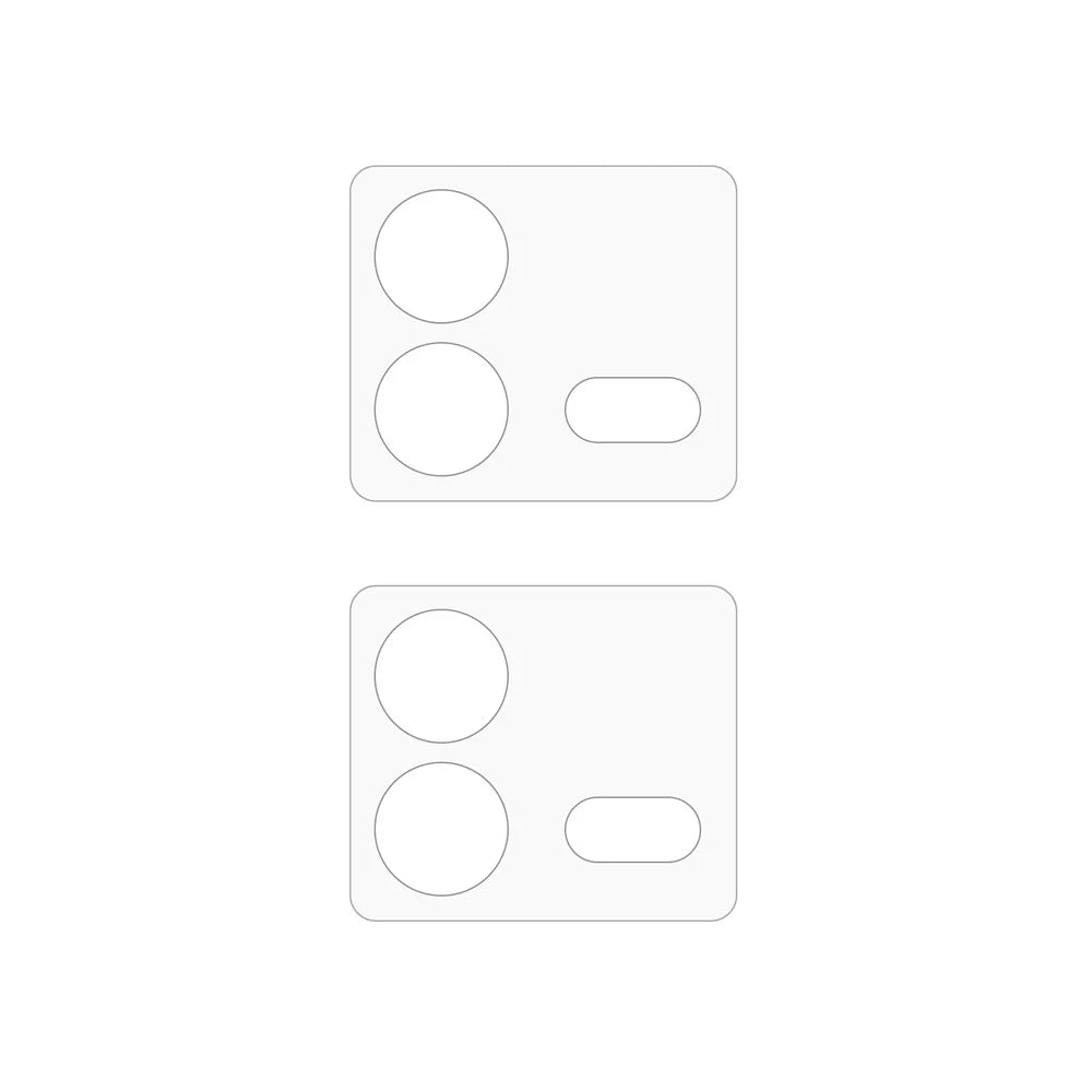 2Pcs For vivo iQOO Neo8 5G / Neo8 Pro 5G 3D Arc Edge HD Clear Tempered Glass Camera Lens Protector Rear Lens Film - 2