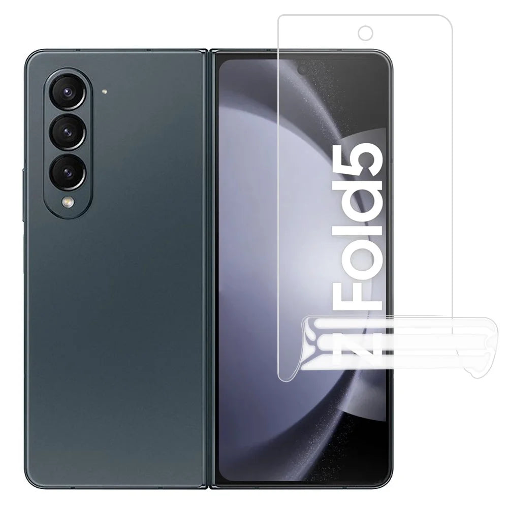 For Samsung Galaxy Z Fold5 5G Outer Front Screen Protector Full Cover Anti-Scratch Soft Hydrogel TPU Film - 1