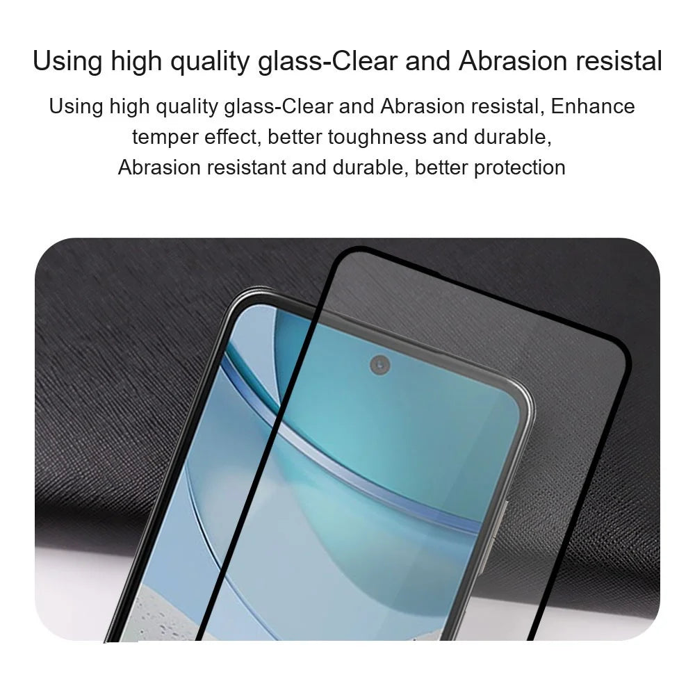AMORUS 2Pcs For Motorola Edge 30 Neo 5G Full Coverage Cell Phone Screen Protector Silk Printing Full Glue Tempered Glass Film - Black - 7