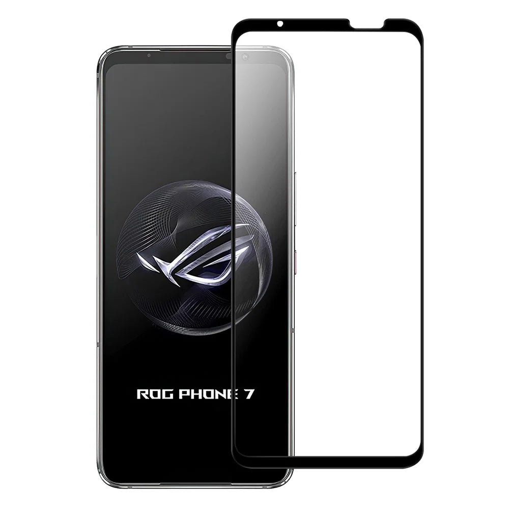 For Asus ROG Phone 7 5G Full Glue Phone Screen Protector Black Edge AGC Glass Anti-explosion Film - 1