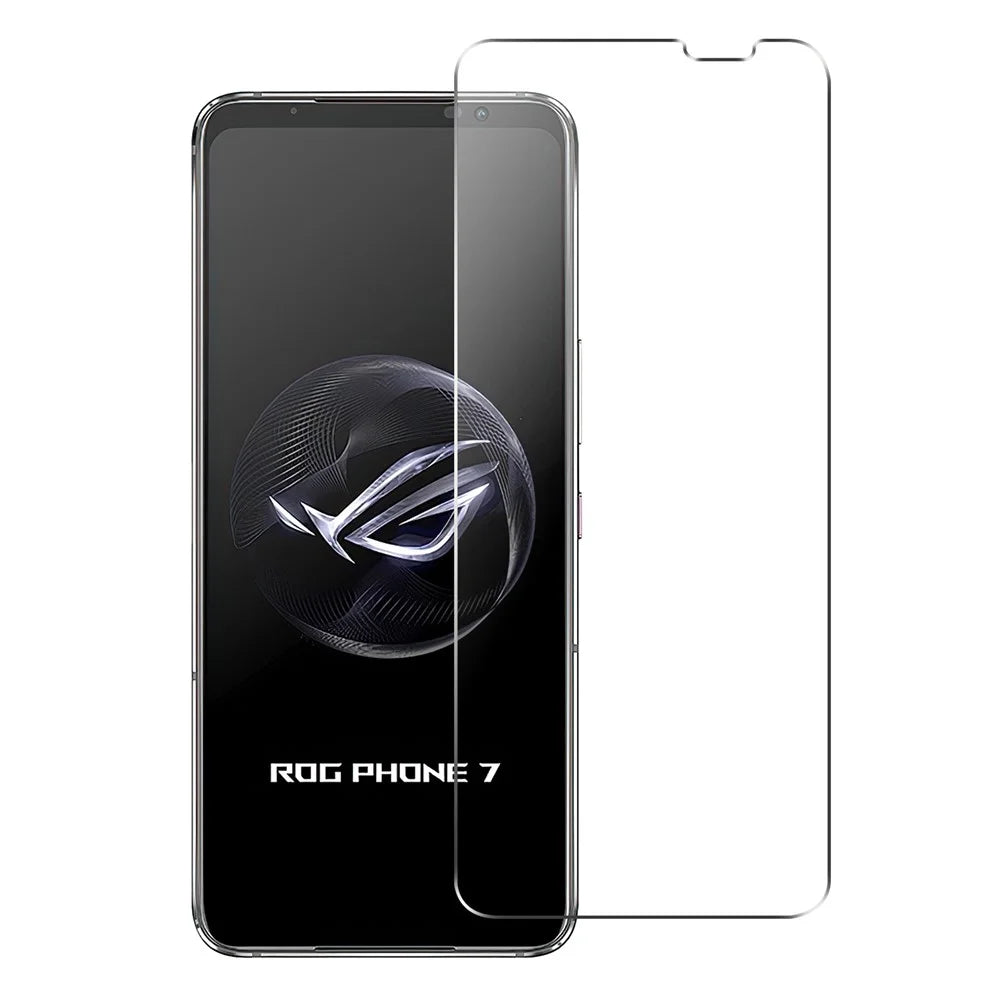 For Asus ROG Phone 7 5G Tempered Glass Screen Protector 2.5D Arc Edge HD Clear Anti-explosion Film - 1