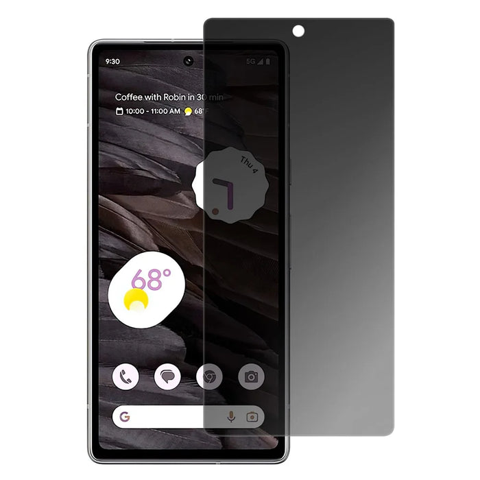 For Google Pixel 7a Anti-spy Tempered Glass Screen Protector 2.5D Arc Edge Anti-explosion Film - 1