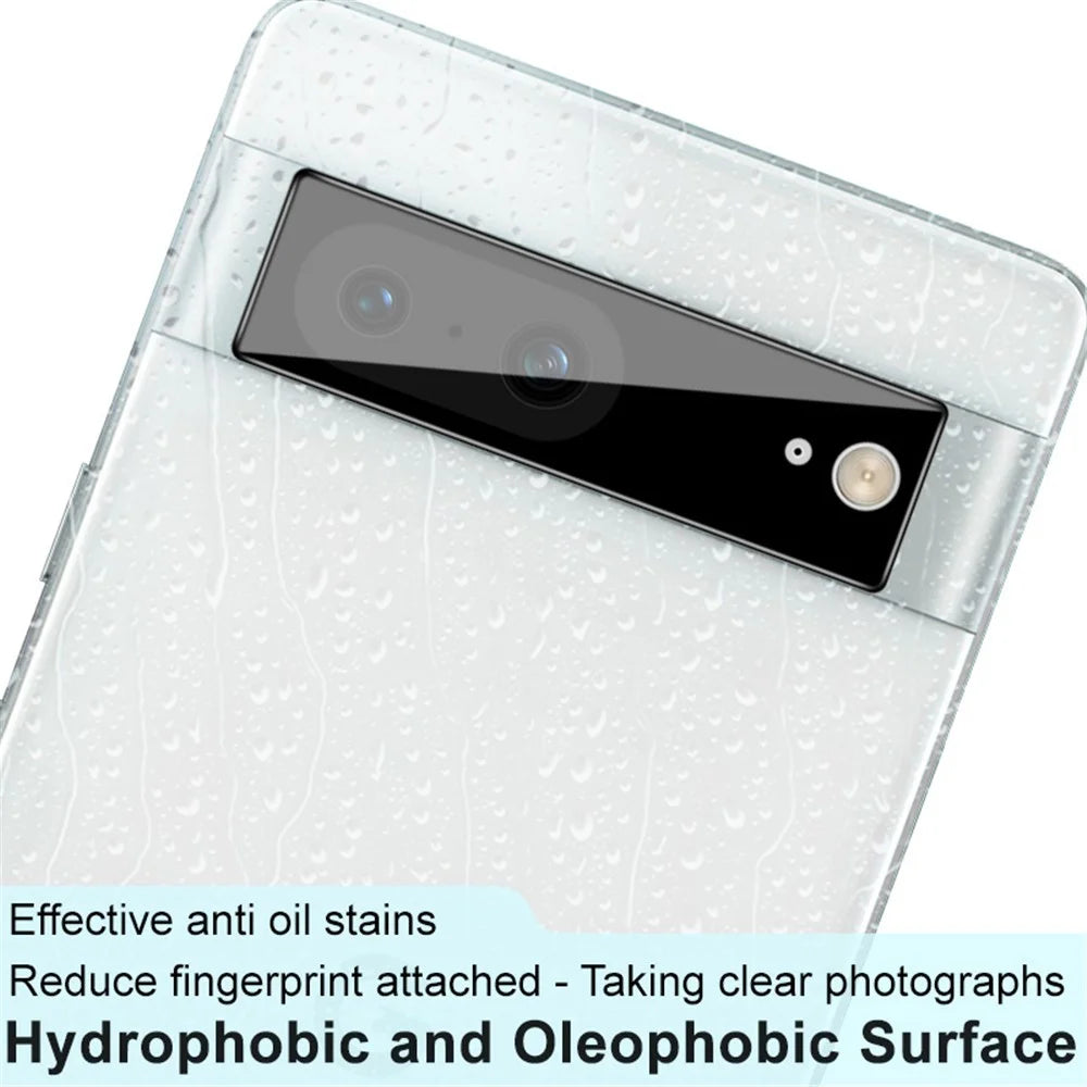 IMAK Phone Rear Lens Film for Google Pixel 8 , HD Clear Tempered Glass Camera Lens Protector (Black Version) - 5