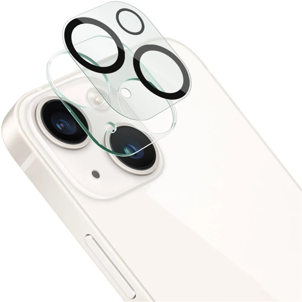 IMAK For iPhone 15 / 15 Plus Integrated Camera Lens Film Tempered Glass Lens Protector + Acrylic Lens Cap - 1