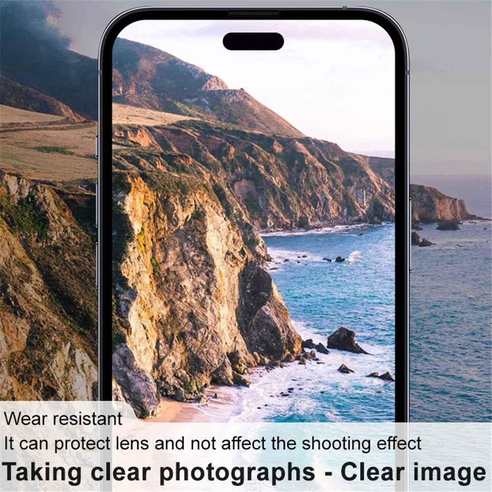 IMAK For iPhone 15 / 15 Plus Integrated Camera Lens Film Tempered Glass Lens Protector + Acrylic Lens Cap - 3