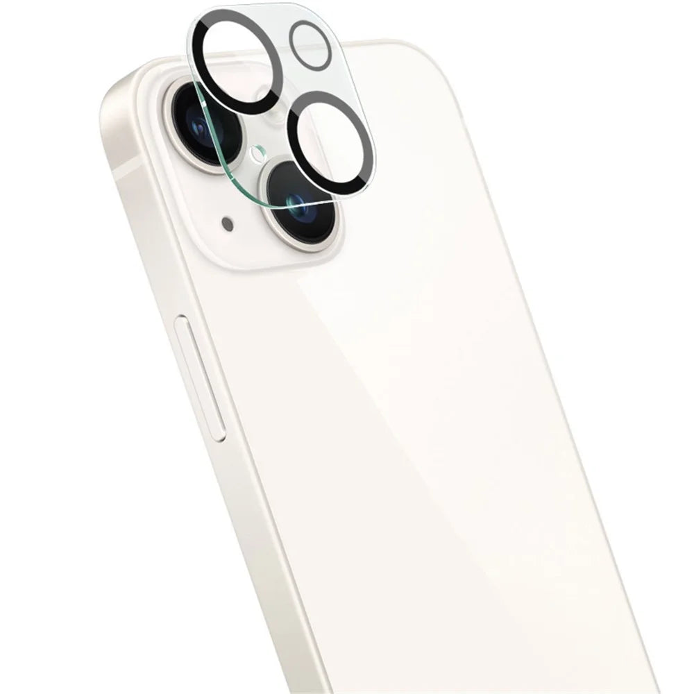 IMAK For iPhone 15 / 15 Plus Integrated Camera Lens Film Tempered Glass Lens Protector + Acrylic Lens Cap - 4