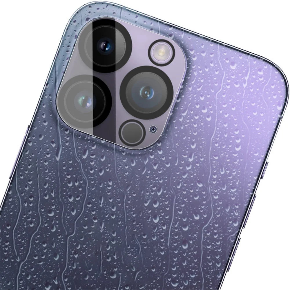 IMAK For iPhone 15 Pro / 15 Pro Max Tempered Glass Lens Protector Clear Integrated Lens Film + Acrylic Lens Cap - 6