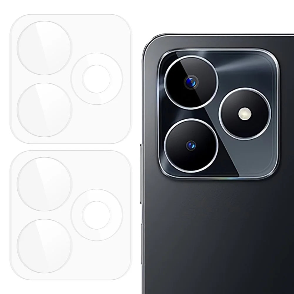 2Pcs For Realme C53 (Global) Camera Lens Protector Tempered Glass 3D Arc Edge HD Clear Phone Lens Film - 1