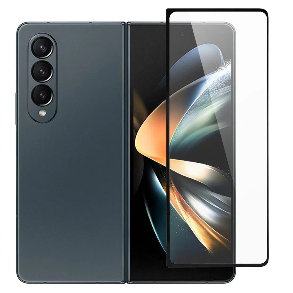 For Samsung Galaxy Z Fold5 5G Full Glue Phone Full Screen Protector Silk Printing Tempered Glass Film - 1