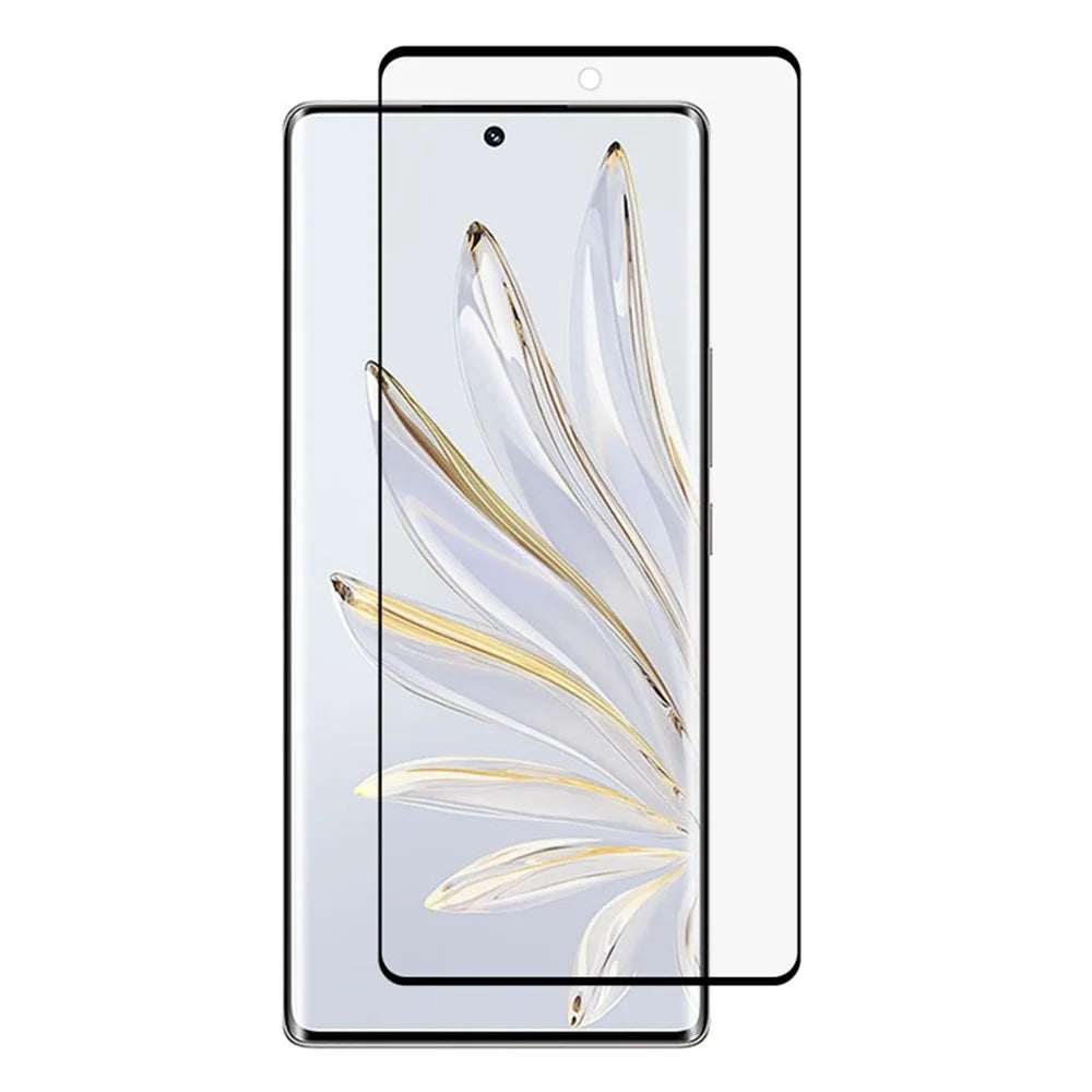 For Honor 70 5G Full Screen Protector 3D Curved Tempered Glass HD Clear Side Glue Phone Screen Film - 1