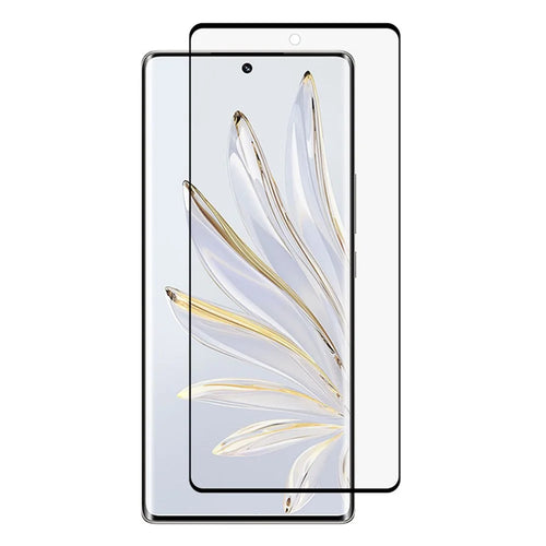 For Honor 70 5G Full Screen Protector 3D Curved Tempered Glass HD Clear Side Glue Phone Screen Film - 1