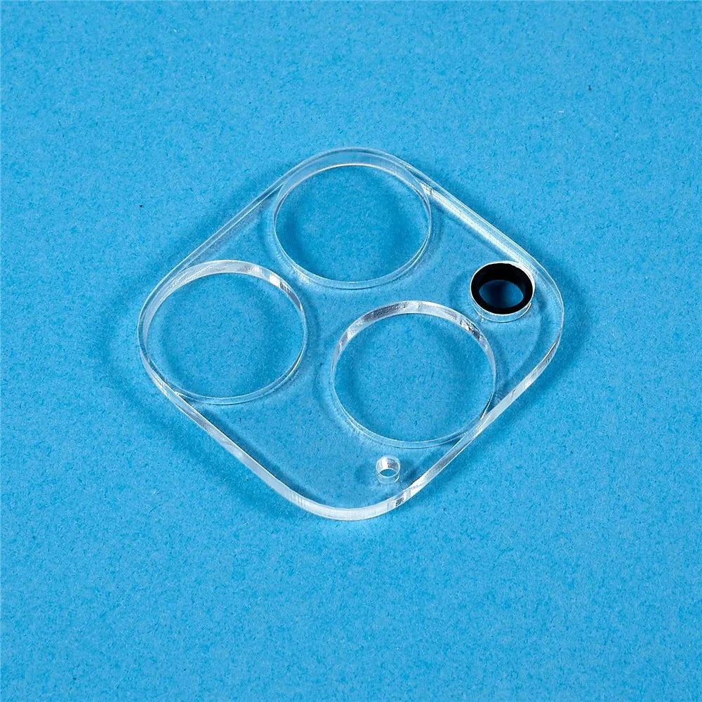 2Pcs For iPhone 15 Pro Max / 15 Pro Camera Lens Protector HD Tempered Glass 3D Arc Edge Lens Film - 4