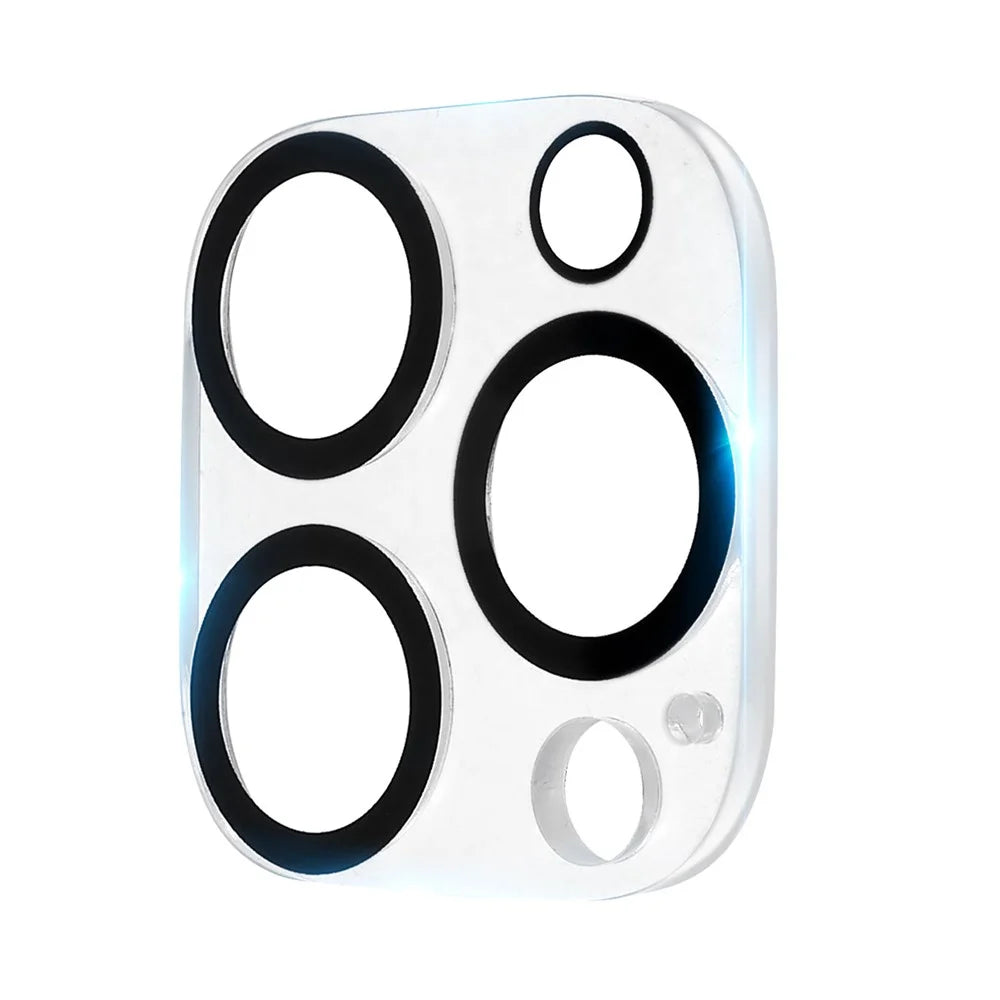 For iPhone 15 Pro / 15 Pro Max Tempered Glass Camera Lens Protector Ultra Clear Phone Lens Film - Black - 2