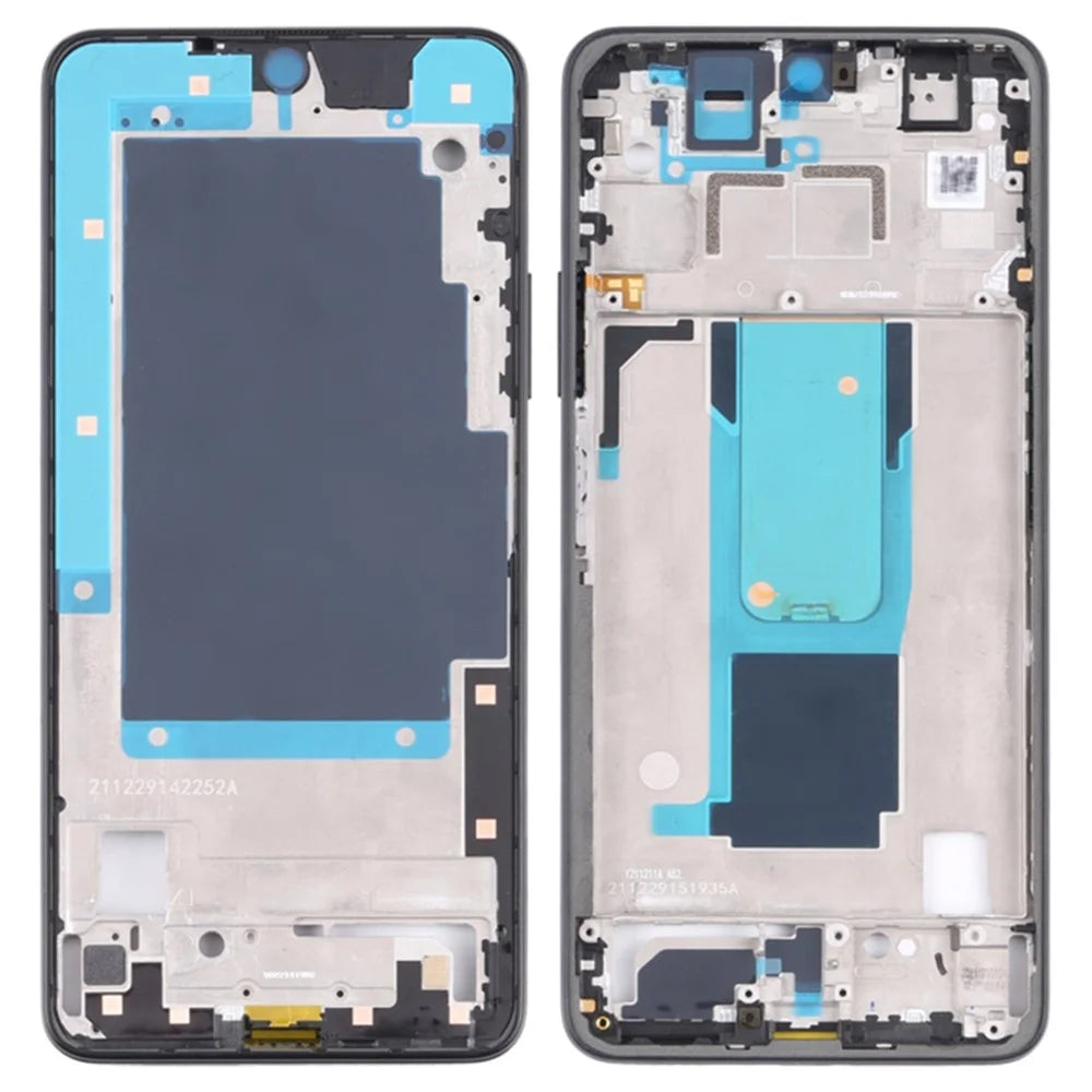 For Xiaomi Redmi Note 11 Pro 5G (China) (MediaTek) / Note 11 Pro+ 5G / 11i 5G / HyperCharge 5G OEM Middle Plate Frame Spare Part (A-Side) (without Logo) - Black - 1
